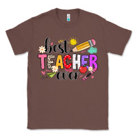 Chestnut iBest Teacher Ever Classic Tee - CowhideDigitalArt