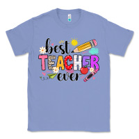 Colony Blue iBest Teacher Ever Classic Tee - CowhideDigitalArt