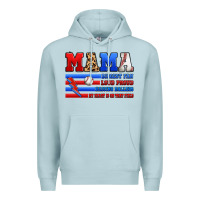 Blue Mist baseball mama Premium Hoodie - Artiststas
