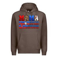 Coffee baseball mama Premium Hoodie - Artiststas