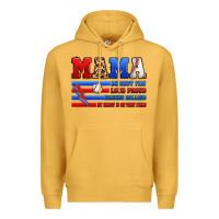Mustard baseball mama Premium Hoodie - Artiststas