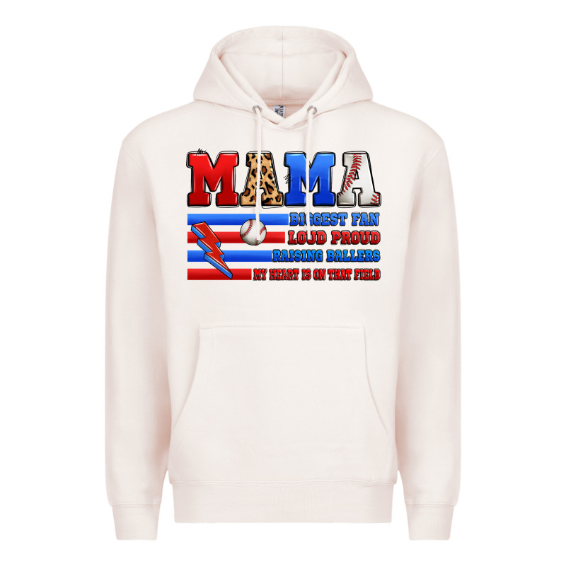 Baseball Mama Premium Hoodie by Artiststas | Teevron