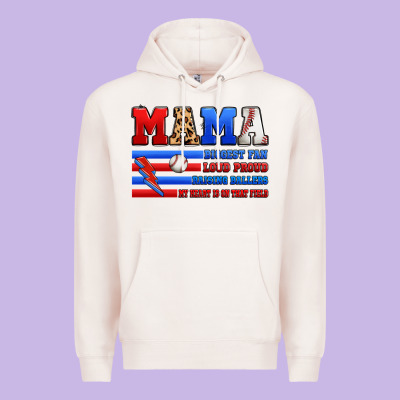 Baseball Mama Premium Hoodie Designed By Artiststas