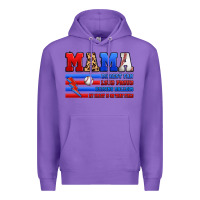 Purple baseball mama Premium Hoodie - Artiststas