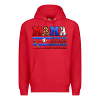 Red baseball mama Premium Hoodie - Artiststas