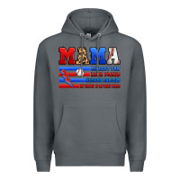 Rock baseball mama Premium Hoodie - Artiststas