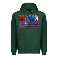 Sports Green baseball mama Premium Hoodie - Artiststas
