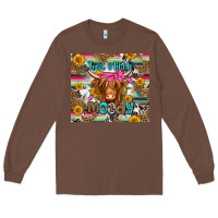 Chestnut just a little moody long haired cow Long Sleeve Tee - Jasminsmagicworld