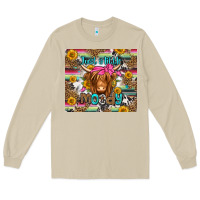 Mushroom just a little moody long haired cow Long Sleeve Tee - Jasminsmagicworld