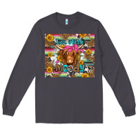 Smoke just a little moody long haired cow Long Sleeve Tee - Jasminsmagicworld