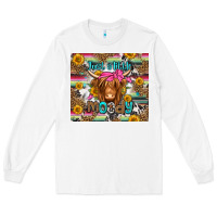 White just a little moody long haired cow Long Sleeve Tee - Jasminsmagicworld