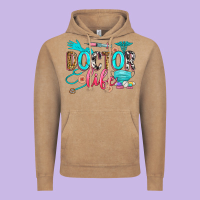 Doctor Life Vintage Hoodie Designed By Zillion Design Studio