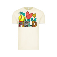 Vintage Arctic my heart is on that field softball Vintage Tee - HRA Design Shop