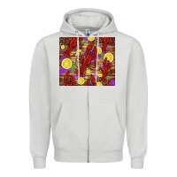 Dove Grey mardi gras crawfish and lemons Zipper Hoodie - Jasminsmagicworld