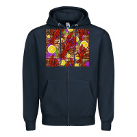 Navy mardi gras crawfish and lemons Zipper Hoodie - Jasminsmagicworld