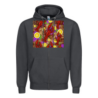 Smoke mardi gras crawfish and lemons Zipper Hoodie - Jasminsmagicworld