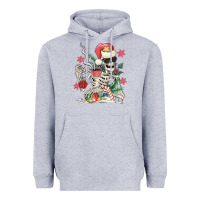 Skeleton Santa Heavyweight Hoodie | Teevron