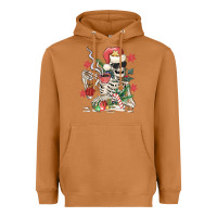 Meerkat skeleton santa Heavyweight Hoodie - MaliasSmallBusiness