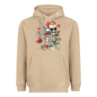 Mushroom skeleton santa Heavyweight Hoodie - MaliasSmallBusiness