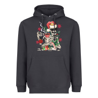 Smoke skeleton santa Heavyweight Hoodie - MaliasSmallBusiness
