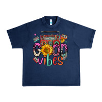 Navy good vibes cassette boombox Urban Heavy Tee - FaDigitalArtStudio