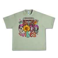 Oil Green good vibes cassette boombox Urban Heavy Tee - FaDigitalArtStudio