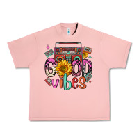 Salmon good vibes cassette boombox Urban Heavy Tee - FaDigitalArtStudio