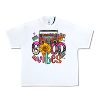 White good vibes cassette boombox Urban Heavy Tee - FaDigitalArtStudio