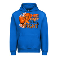 Cobalt Her fight is our fight Kidney Cancer orange ribbon Urban Hoodie - NancyCooperArtShop