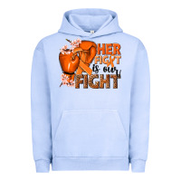 Pigment Grape Ice Her fight is our fight Kidney Cancer orange ribbon Urban Hoodie - NancyCooperArtShop