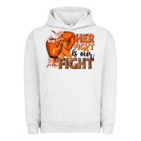 Pigment Lunar Rock Her fight is our fight Kidney Cancer orange ribbon Urban Hoodie - NancyCooperArtShop