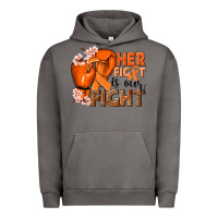 Pigment Tornado Her fight is our fight Kidney Cancer orange ribbon Urban Hoodie - NancyCooperArtShop