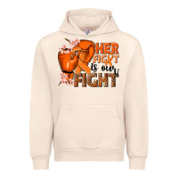 Sandshell Her fight is our fight Kidney Cancer orange ribbon Urban Hoodie - NancyCooperArtShop