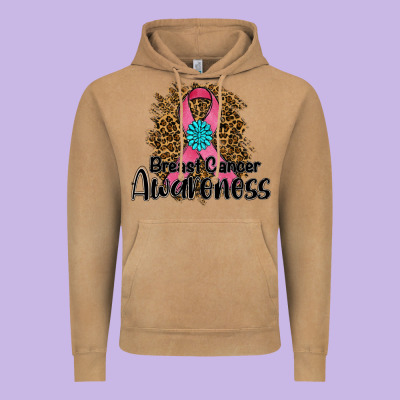 Breast Cancer Awareness Vintage Hoodie Designed By Ranaportraitstore
