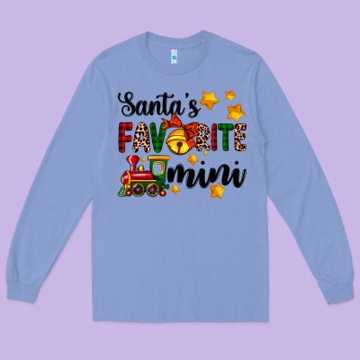 Santa's Favorite Mini Long Sleeve Tee Designed By Adodesignshop