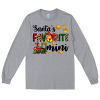 Heather Grey santa's favorite mini Long Sleeve Tee - AdoDesignShop