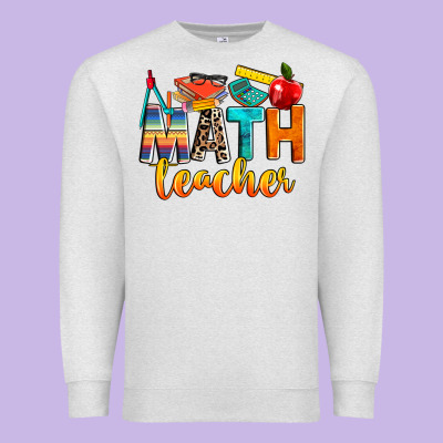 Math Teacher Premium Sweatshirt Designed By Nancycooperartshop