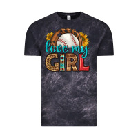 Cloud Black love my girl baseball Vintage Tee - HRA Design Shop