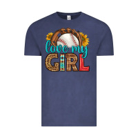 Vintage Denim love my girl baseball Vintage Tee - HRA Design Shop