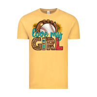 Vintage Mustard love my girl baseball Vintage Tee - HRA Design Shop