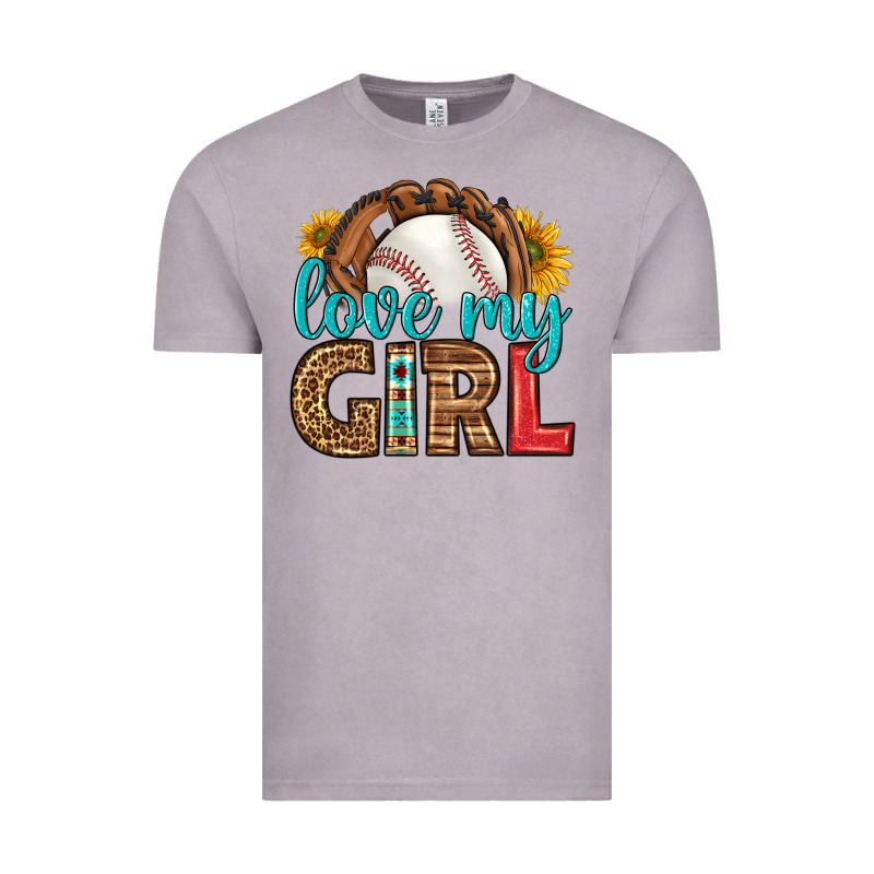 Love My Girl Baseball Vintage Tee by HRA Design Shop | Teevron