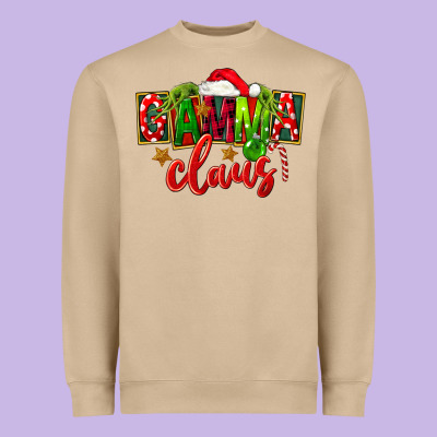 Christmas Gamma Claus Heavyweight Sweatshirt Designed By Fadigitalartstudio