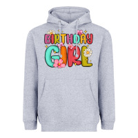 Heather Grey birthday girl Heavyweight Hoodie - MaliasSmallBusiness