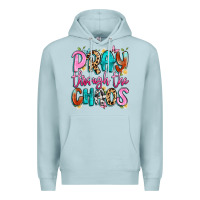 Blue Mist pray through the chaos Premium Hoodie - Artiststas