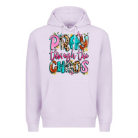 Lilac pray through the chaos Premium Hoodie - Artiststas