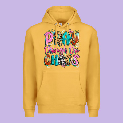 Pray Through The Chaos Premium Hoodie Designed By Artiststas