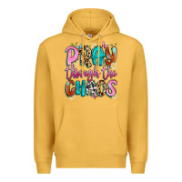 Mustard pray through the chaos Premium Hoodie - Artiststas