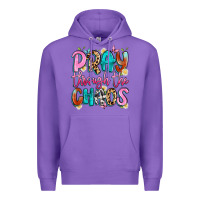 Purple pray through the chaos Premium Hoodie - Artiststas