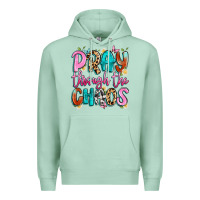 Seafoam pray through the chaos Premium Hoodie - Artiststas