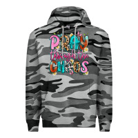 Slate Camo pray through the chaos Premium Hoodie - Artiststas